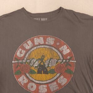 Guns N Roses Short Sleeve Graphic Band T Shirt Adult Mens Size XL Gray
